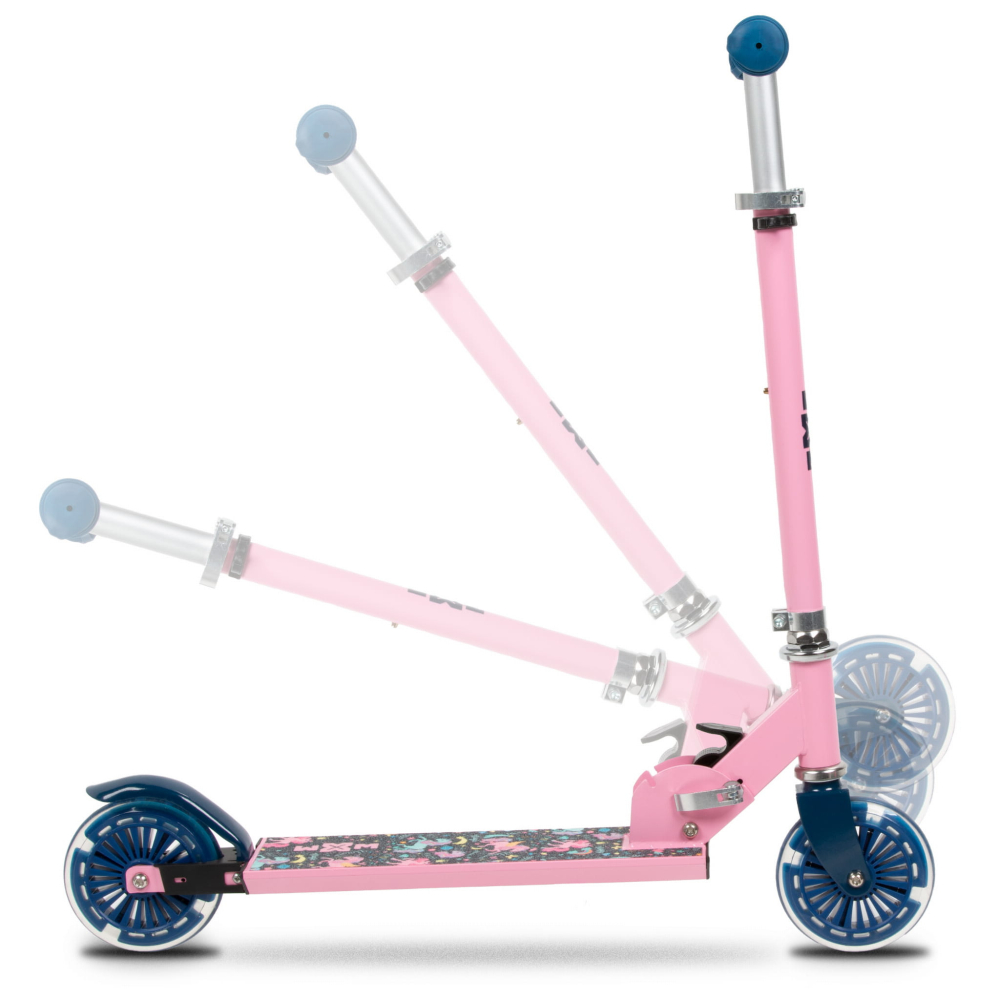 Trotineta pliabila, WXM, SKIPO Unicorn, aluminiu, roti LED 120mm, pana la 50 kg, multicolor [2]
