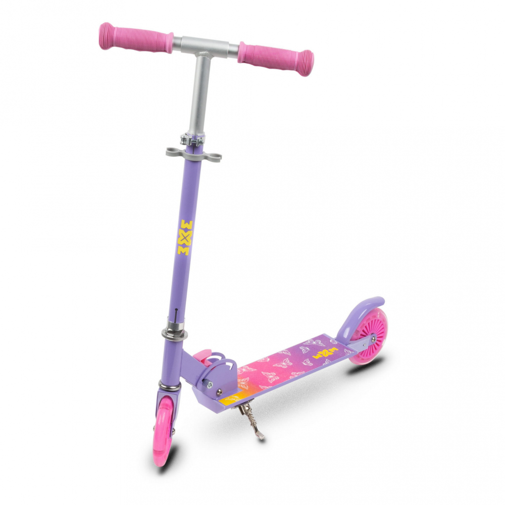 Trotineta pliabila, WXM, SKIPO Butterfly, aluminiu, roti LED 120mm, pana la 50 kg, multicolor [2]