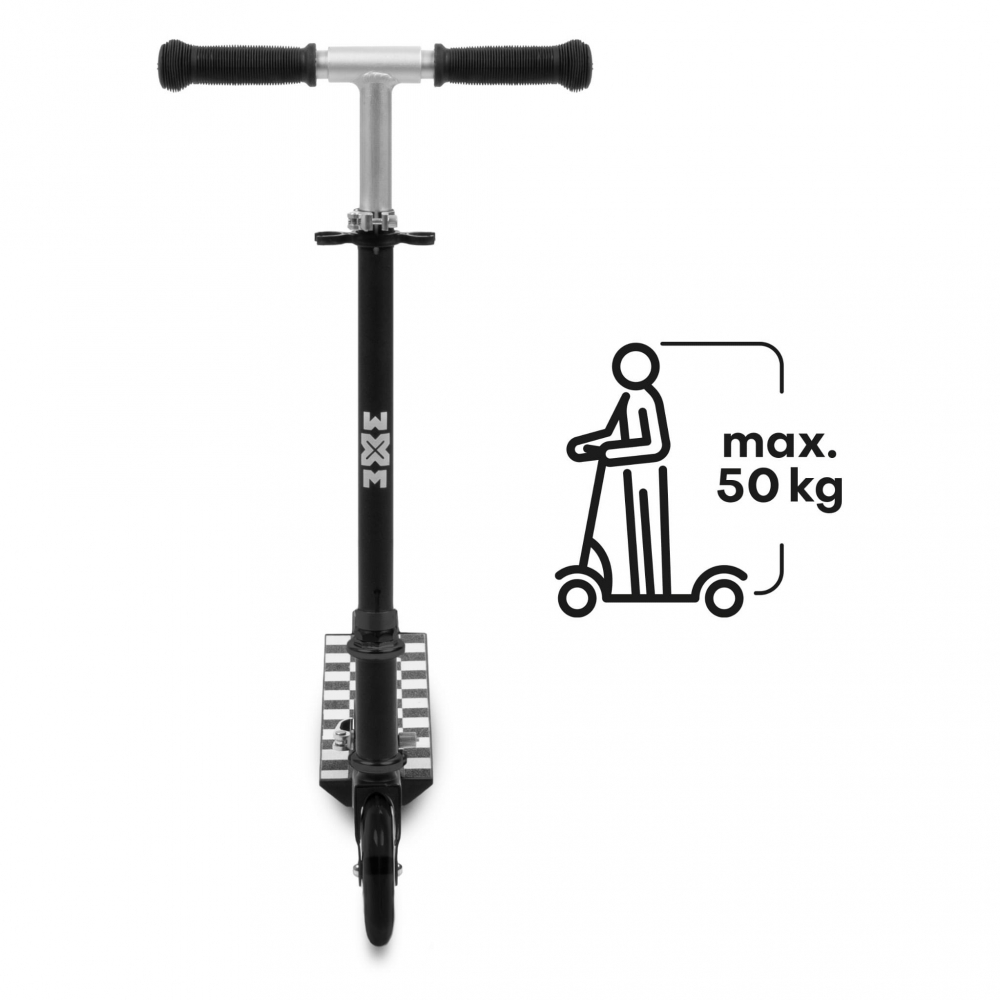 Trotineta pliabila, WXM, SKIPO Chess, aluminiu, roti LED 120mm, pana la 50 kg, white black [9]