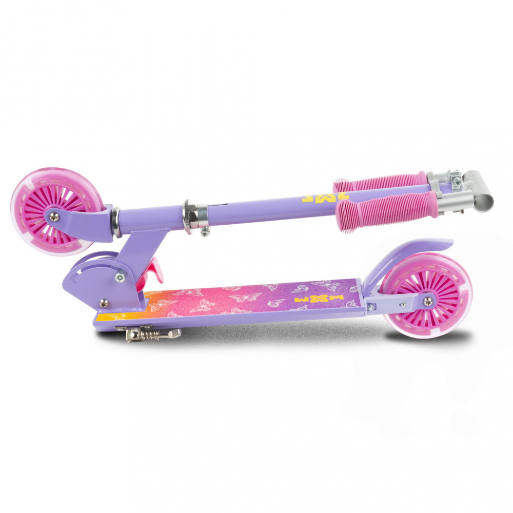 Trotineta pliabila, WXM, SKIPO Butterfly, aluminiu, roti LED 120mm, pana la 50 kg, multicolor [6]