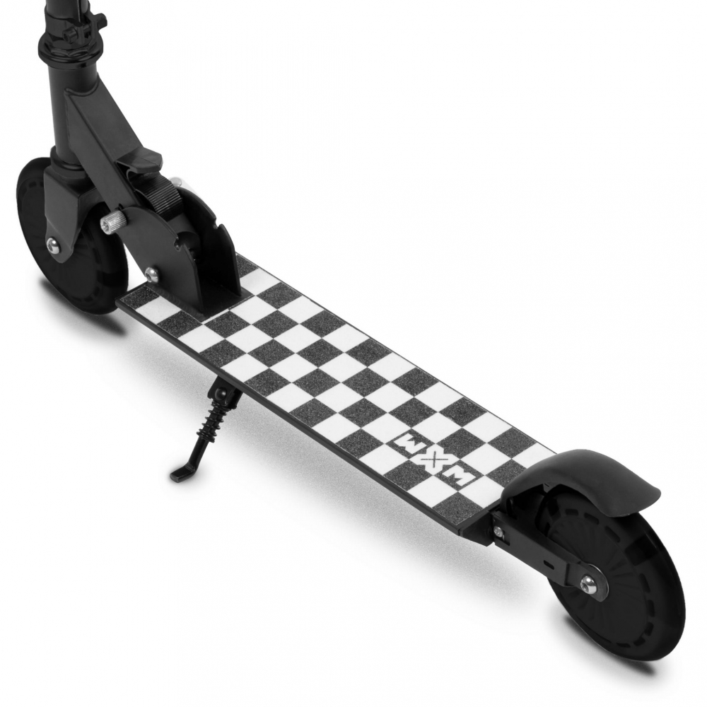 Trotineta pliabila, WXM, SKIPO Chess, aluminiu, roti LED 120mm, pana la 50 kg, white black [4]