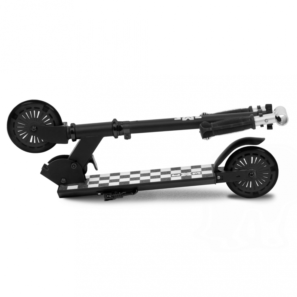 Trotineta pliabila, WXM, SKIPO Chess, aluminiu, roti LED 120mm, pana la 50 kg, white black [5]