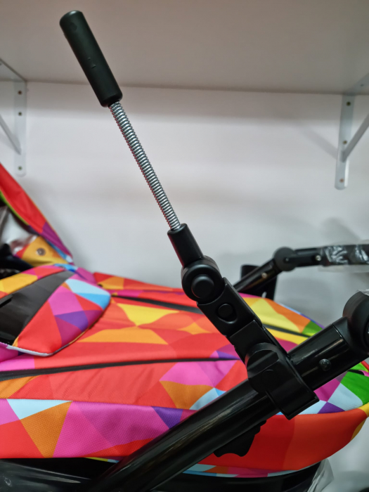 Umbreluta de soare ajustabila cu protectie solara UV 50+, pentru carucior bebelusi, alb, Bexa [4]