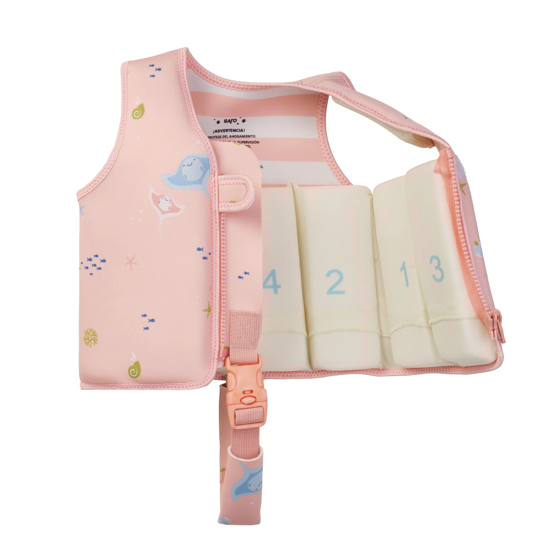 Vestă de Înot pentru Copii, Protecție UV UPF 50+, Seahorse by Saro, S 1-3 ani, [3]