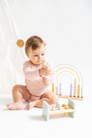 Abac din lemn sub forma de curcubeu, Saro Baby [9]