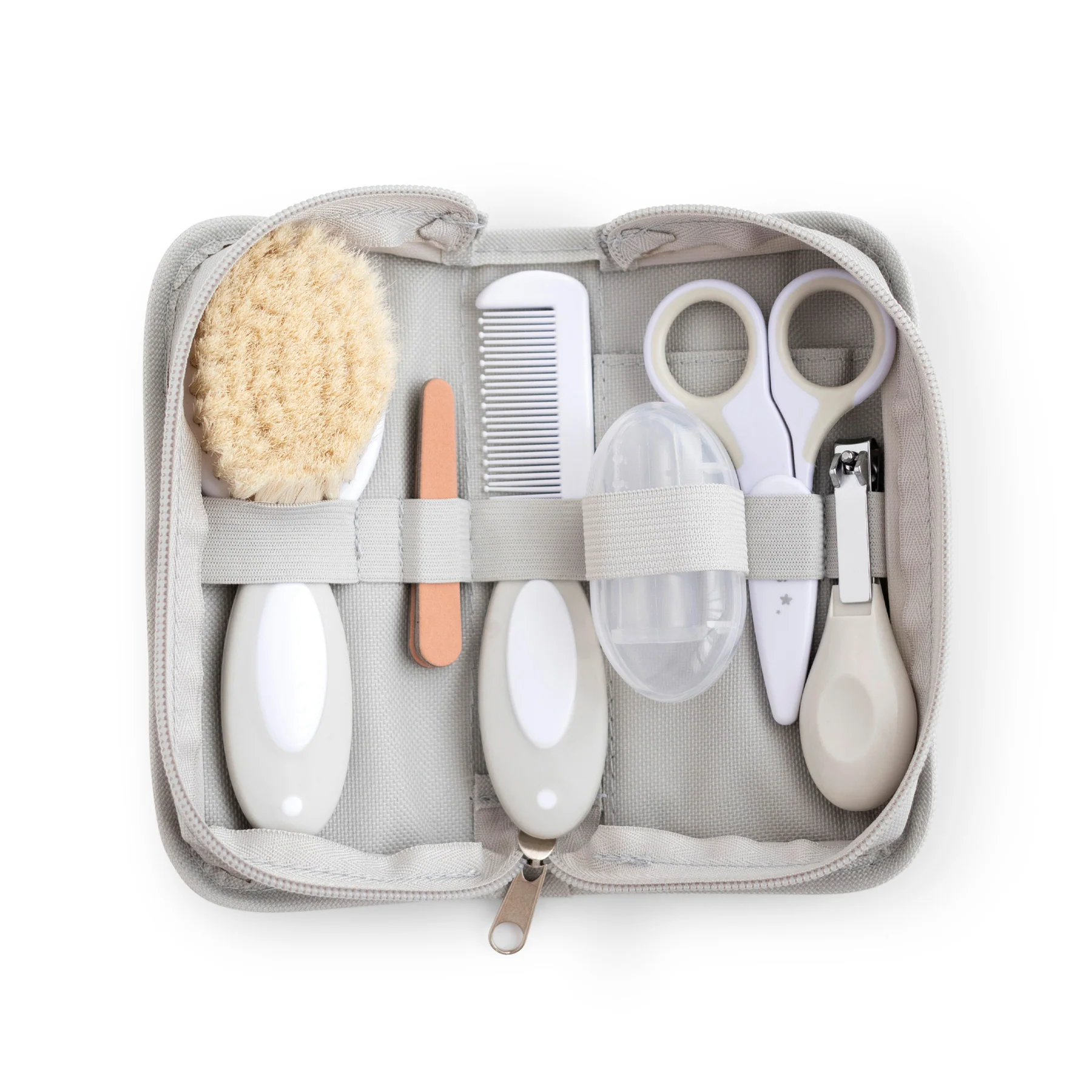 Set Baie Completă – Prosop Teddy Ecru Bambus, Burete Natural & Trusă Saro Baby [4]