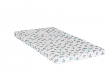 Saltea pliabila din spuma, cu husa detasabila din bumbac imprimat si geanta de transport 120 x 60 x 6 cm [2]