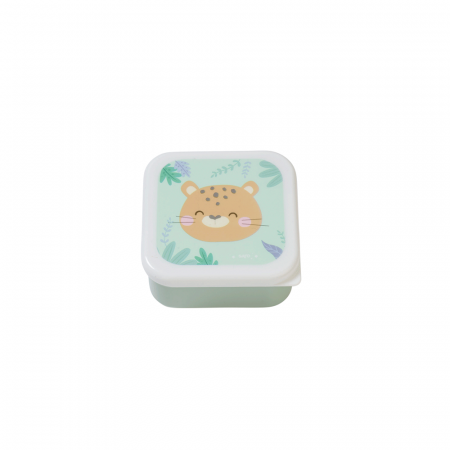 Caserola pentru pranz, set 3 bucati, marimi diferite,  “Jungle Cheetahs” Mint [3]
