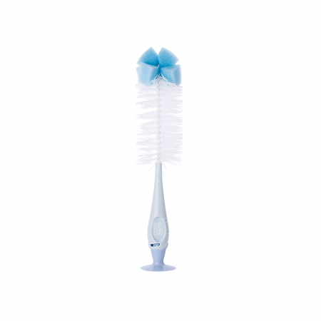 Set hranire - Perie pentru curățat biberoane si tetine, Blue