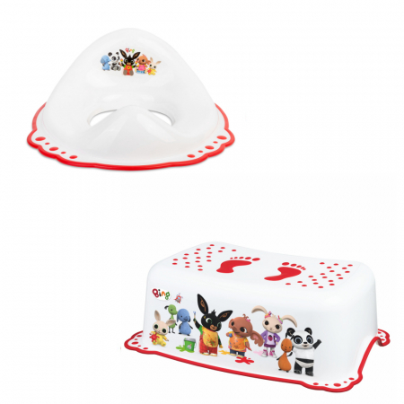 Jucarii educative - Maltex Baby-Reductor si Inaltator baie, antiderapant, toaleta copii, Bing