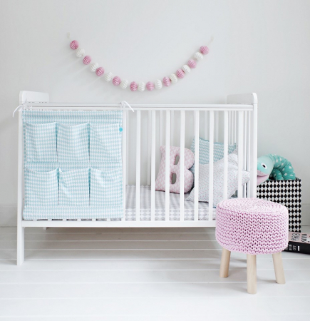 Patut din lemn pentru bebe, inaltime saltea reglabila, Star Baby Alb 120x60 cm [13]