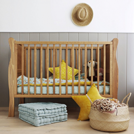Patut din lemn pentru bebe, inaltime saltea reglabila, Noble Vintage 120x60 cm [9]