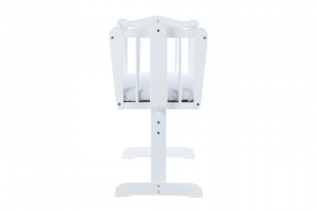 Patut mic cu leganare, alb, 80x40 cm [3]