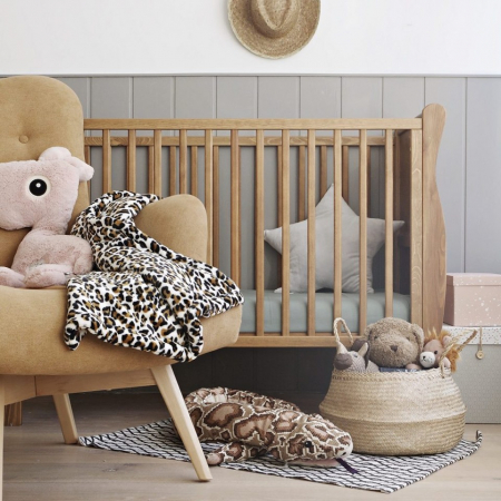 Patut din lemn pentru bebe, inaltime saltea reglabila, Noble Vintage 120x60 cm [10]