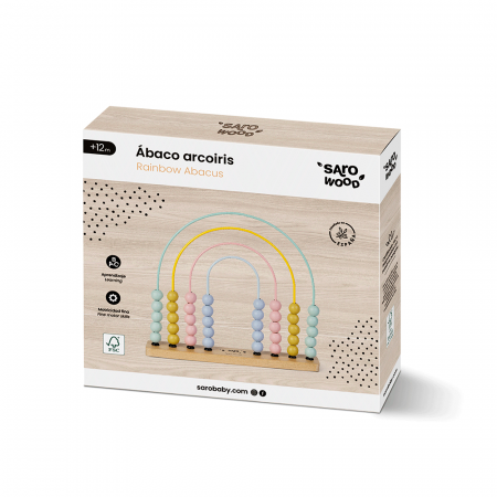 Abac din lemn sub forma de curcubeu, Saro Baby [4]