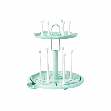 Set hranire - Suport pentru uscare biberoane, Mint