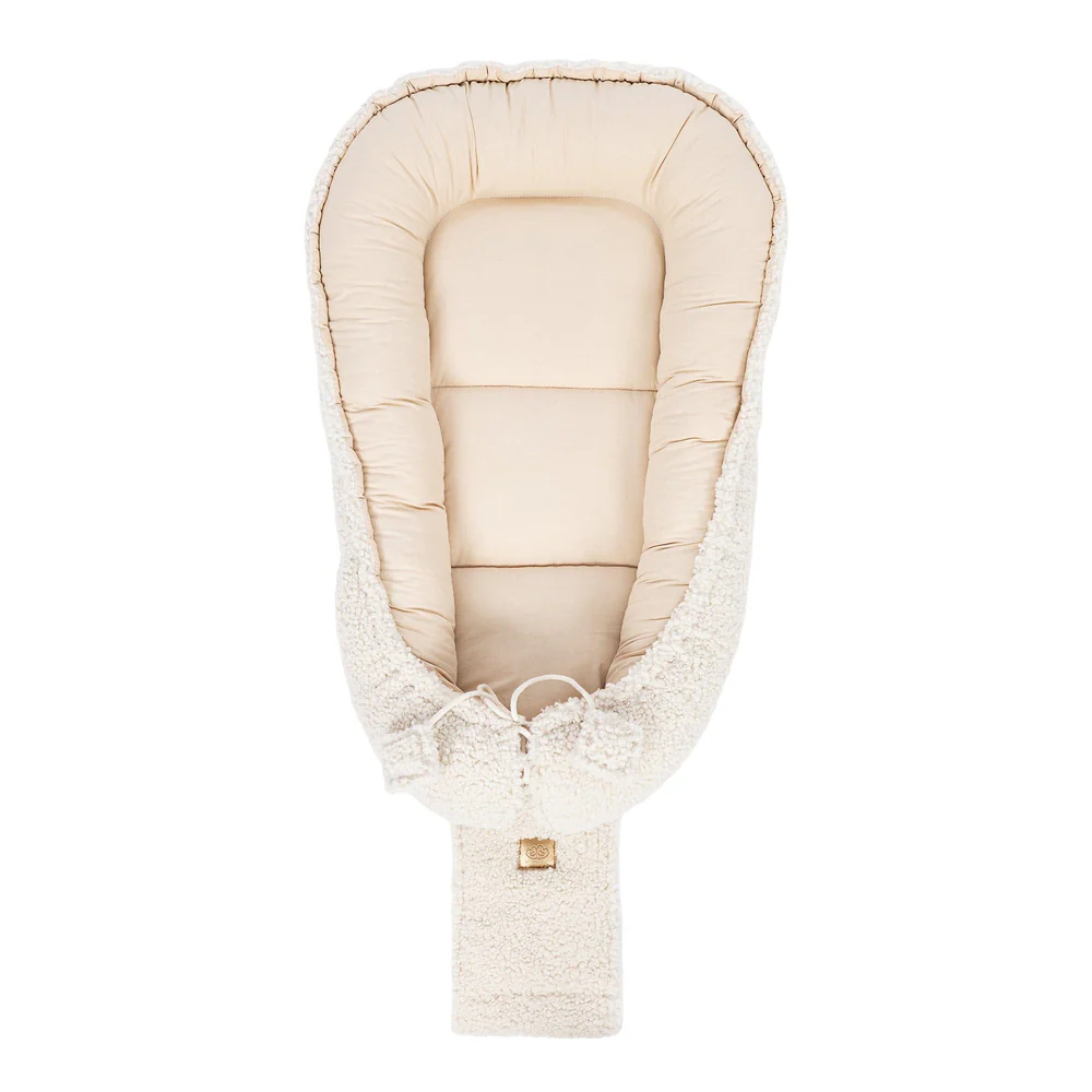 Babynest pentru bebeluși MeowBaby® Bearly Cream – spațiu sigur pentru somn și joacă [3]