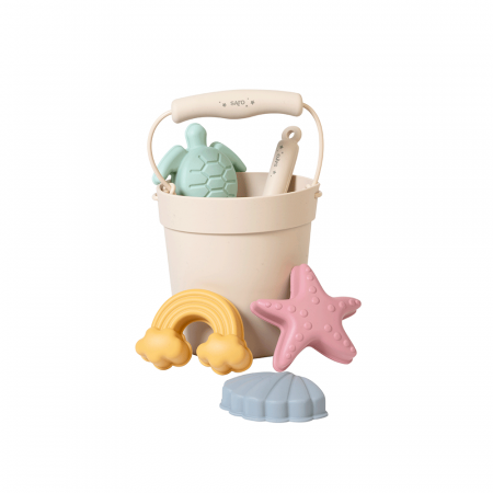 Jucarii pentru baie - Set jucarii pentru plaja si nisip din silicon, "Play & Fun", Neutru