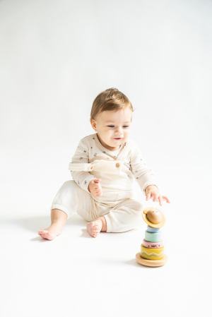 Jucarie din lemn FSC pentru stivuire, Saro Baby [10]