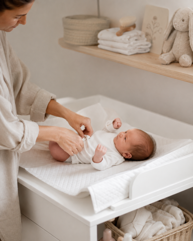 Șervețele umede pentru bebeluși - Aleze de Unică Folosință Nateen Basic Line 60×60 cm – 10 buc | Absorbție 1200 ml, Hipoalergenice, Fără Latex și Parfum