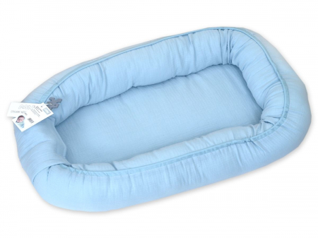 Perne, pilote si babynest - AMY - Suport de dormit Babynest, 70x45 cm, Puzzle Blue