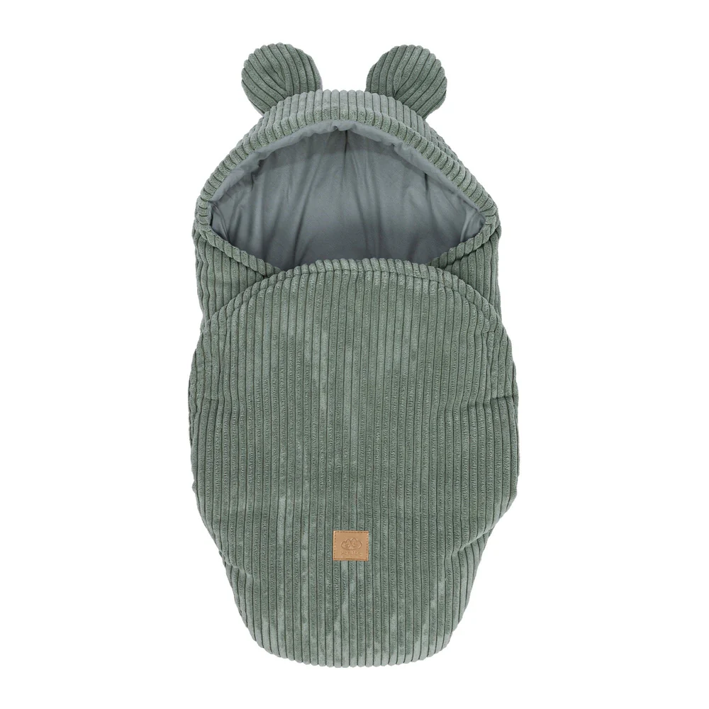 Pilote - Baby Wrap with Bear Ears - Aesthetic Olive Green – confort și siguranță din primele clipe