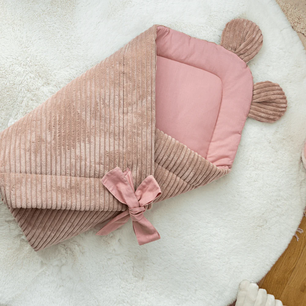 Baby Swaddle for Sleeping and Wrapping pentru nou-născuți MeowBaby® Aesthetic Powder Pink – confort și siguranță din primele clipe [3]