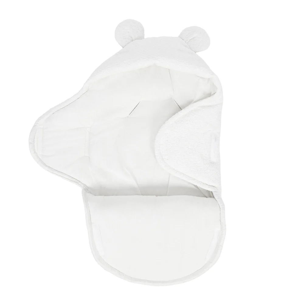 Baby Wrap with Teddy Ears - Boucle Alb – confort și siguranță din primele clipe [4]