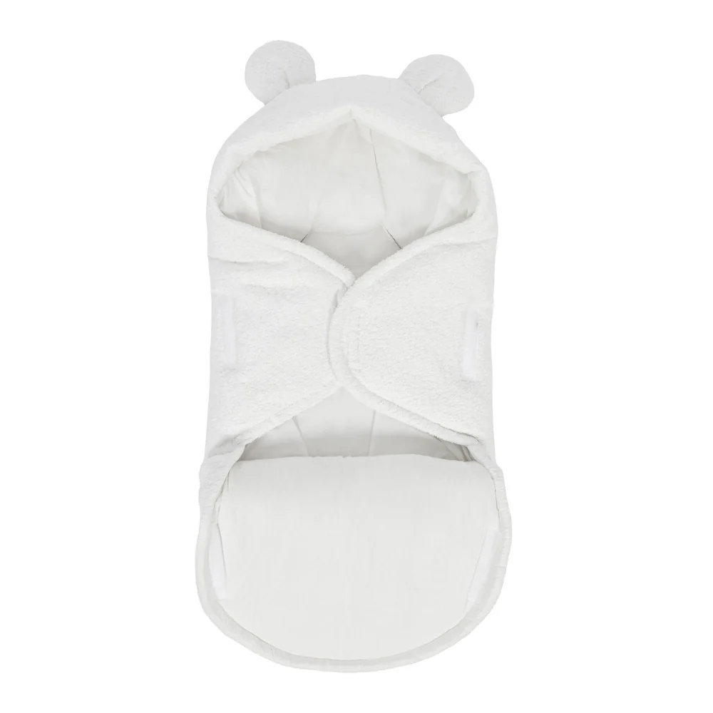 Baby Wrap with Teddy Ears - Boucle Alb – confort și siguranță din primele clipe [5]