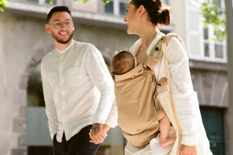 Babymoov - Moov & Boost Sistem de purtare transformabil in Booster, creat in colaborare cu medici kinetoterapeuti, Verde salvie [6]