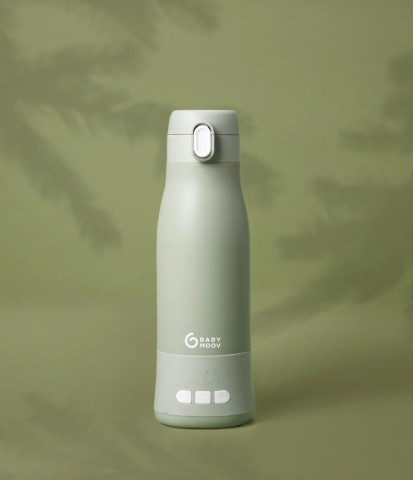 Babymoov - Moov & Feed Incalzitor de biberoane portabil si reincarcabil, Sage Green [3]