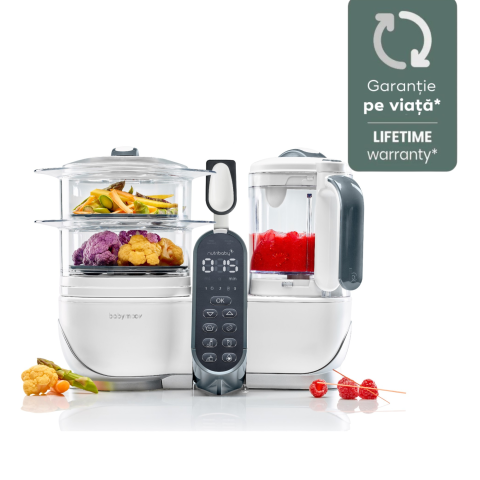 Bebe la masa - Babymoov - Robot multifunctional 5 in 1 Nutribaby (+) Loft White