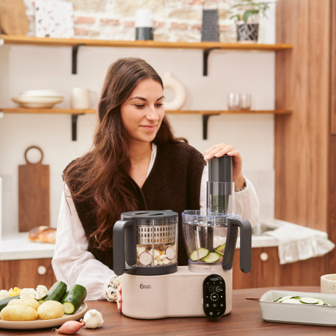 Babymoov - Robot multifunctional Nutribaby Evolution 5 in 1, cu functii integrate de feliere si razuire [9]