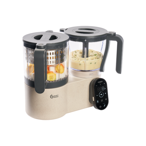 Electrocasnice pentru bebelusi - Babymoov - Robot multifunctional Nutribaby Evolution 5 in 1, cu functii integrate de feliere si razuire