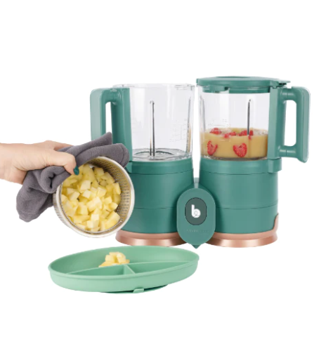Babymoov - Robot multifunctional Nutribaby Glass 4 in 1 din sticla si otel inoxidabil [4]