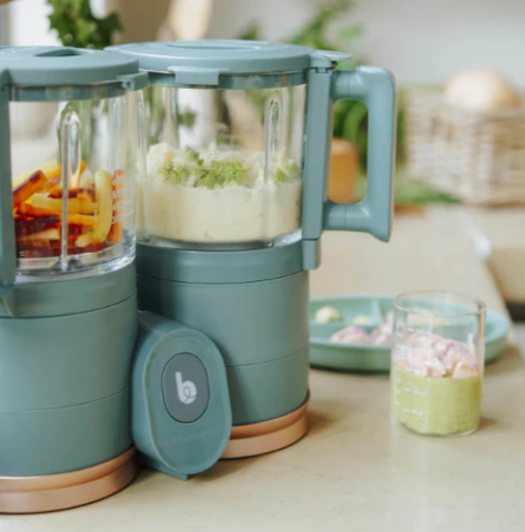 Babymoov - Robot multifunctional Nutribaby Glass 4 in 1 din sticla si otel inoxidabil [1]