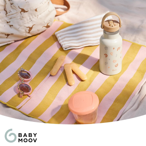Babymoov - Sticla termoizolanta din inox Little Explorer Animal Print Ivory [4]