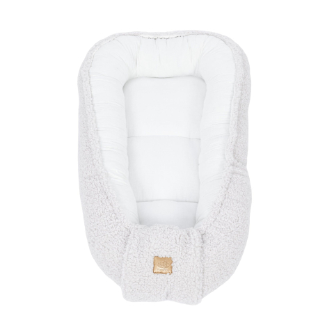 Babynest pentru bebeluși MeowBaby® Bearly Off White – spațiu sigur pentru somn și joacă - Copie [3]