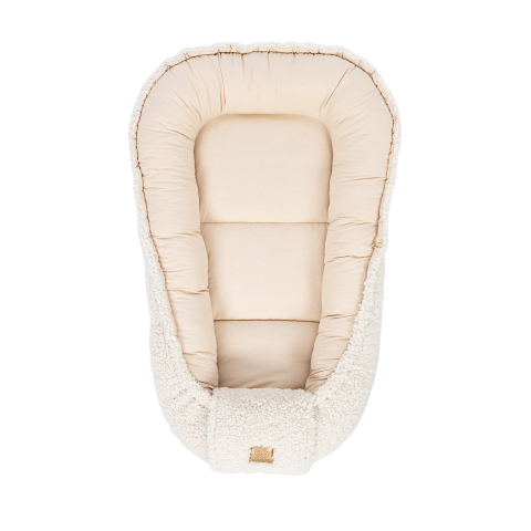 Babynest pentru bebeluși MeowBaby® Bearly Off White – spațiu sigur pentru somn și joacă - Copie [4]