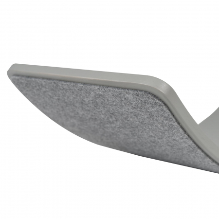 Balance board - Placa de echilibru din lemn gri pentru copii cu fetru presat gri, MeowBaby® [1]
