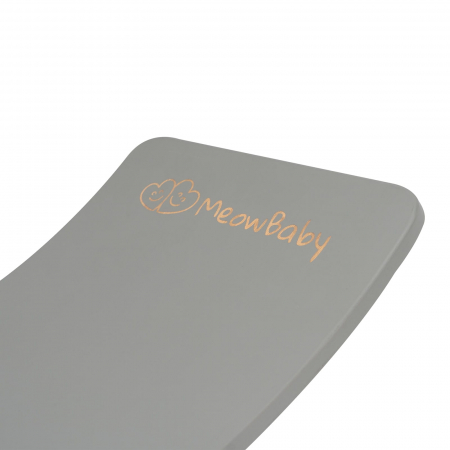Balance board - Placa de echilibru din lemn gri pentru copii cu fetru presat gri, MeowBaby® [2]