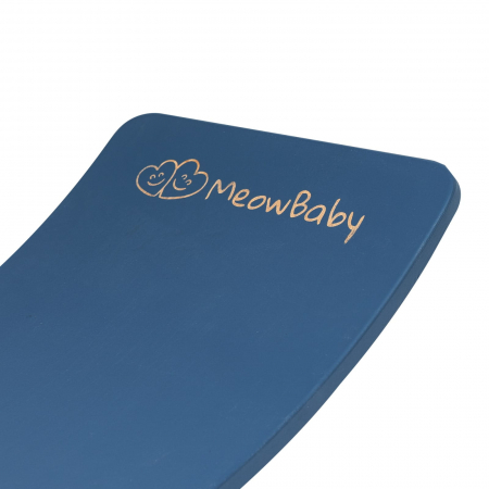 Balance board - Placa de echilibru din lemn blue pentru copii cu fetru presat blue, MeowBaby® [2]
