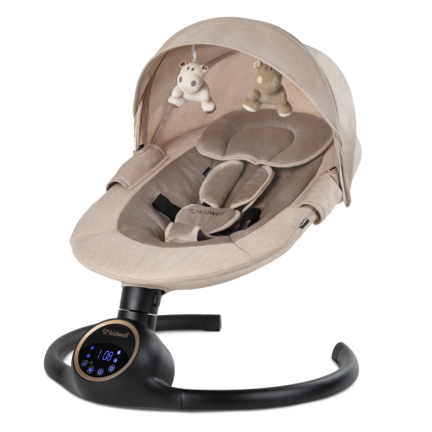 Balansoar leagan electric 2 în 1, Bluetooth,  REVE Bej/Auriu [3]