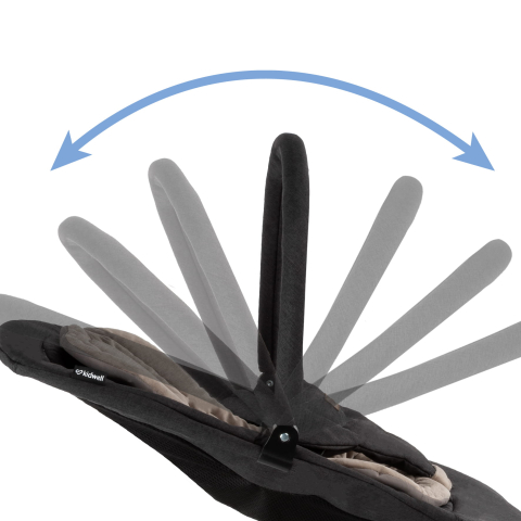 Balansoar pentru bebeluși Kidwell RUBI Gold/Negru – confort, siguranță și relaxare din primele zile [6]