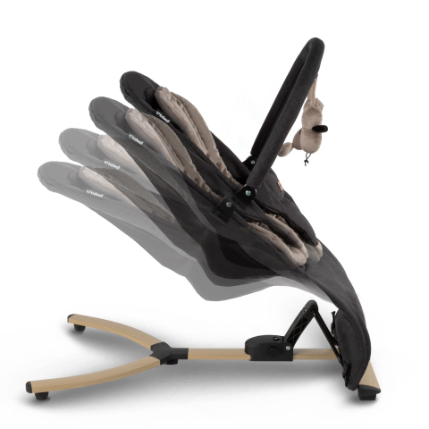 Balansoar pentru bebeluși Kidwell RUBI Gold/Negru – confort, siguranță și relaxare din primele zile [7]