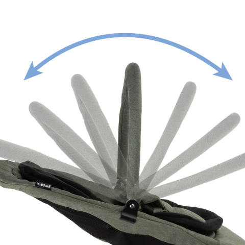 Balansoar pentru bebeluși Kidwell RUBI Verde/Negru – confort, siguranță și relaxare din primele zile [6]