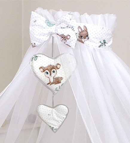 Baldachine - Baldachin din tul pentru pătuț, 300x160 cm, Caprioara – Amy | Protecție, confort și decor elegant