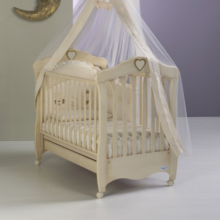 Baldachin patut lemn cu suport de prindere inclus Real Bears Ivory, 620x180 cm [2]