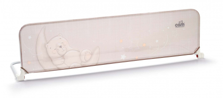Sisteme de siguranta copii - Bariera de protectie pentru pat 150 x 44 x 41 cm, Ursulet pe luna, Bej