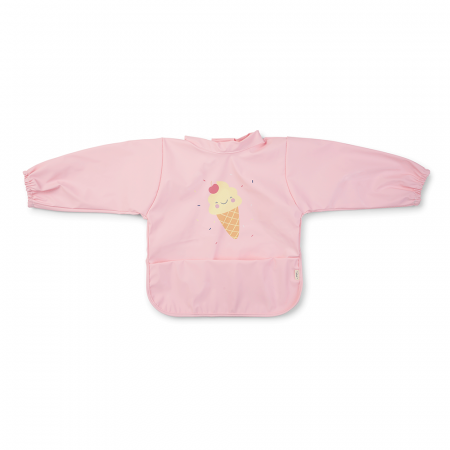 Baveta Impermeabila cu maneci si buzunar, reglabila, "Ice Cream" pink [1]